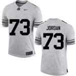 NCAA Ohio State Buckeyes Men's #73 Michael Jordan Gray Nike Football College Jersey FSM4845BK